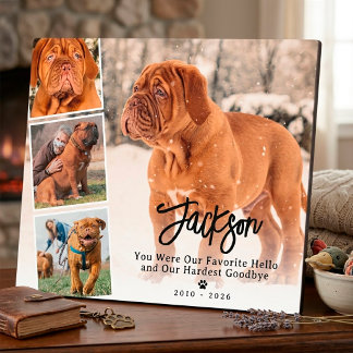Plaque Photo Collage photo de souvenir pour animaux de compagni