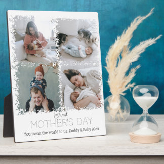 Plaque Photo Collage photo du jour de la première mère