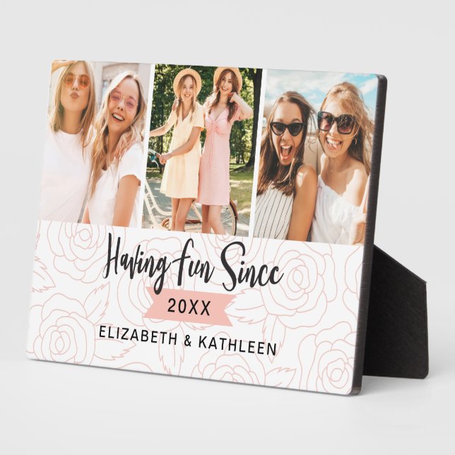 Plaque Photo Collage photo du script Best Friends (Côté)