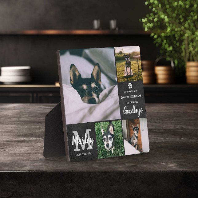 Plaque Photo Collage photo en hommage à la mémoire d'un animal  (Créateur téléchargé)