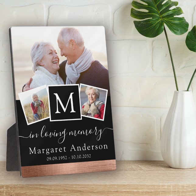 Plaque Photo Collage photo en mémoire Funéraire Mémorial (Créateur téléchargé)