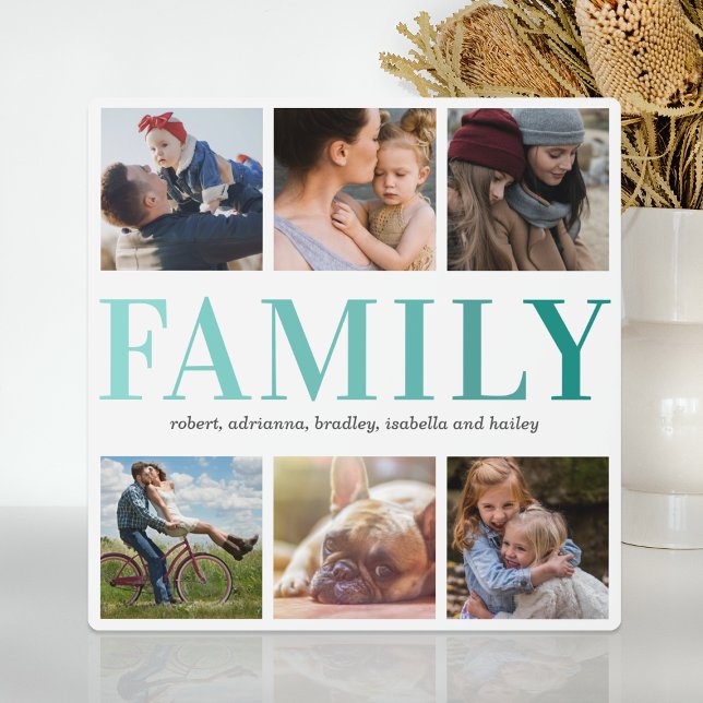 Plaque Photo Collage photo famille 6 (Créateur téléchargé)