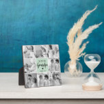 Plaque Photo Collage Photo Meilleur Grand-Père Ever Pastel Mint<br><div class="desc">Cette belle photo de collage est la façon parfaite d'express votre amour pour votre grand-père. Doté du message chaleureux "We love you grand-pa" en lettres élégantes contre un arrière - plan de menthe pastel apaisant, ce morceau reflète la chaleur et l'affection que vous ressentez pour votre grand-père. Le design de...</div>