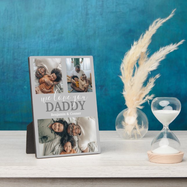 Plaque Photo Collage photo moderne 3 (Côté)