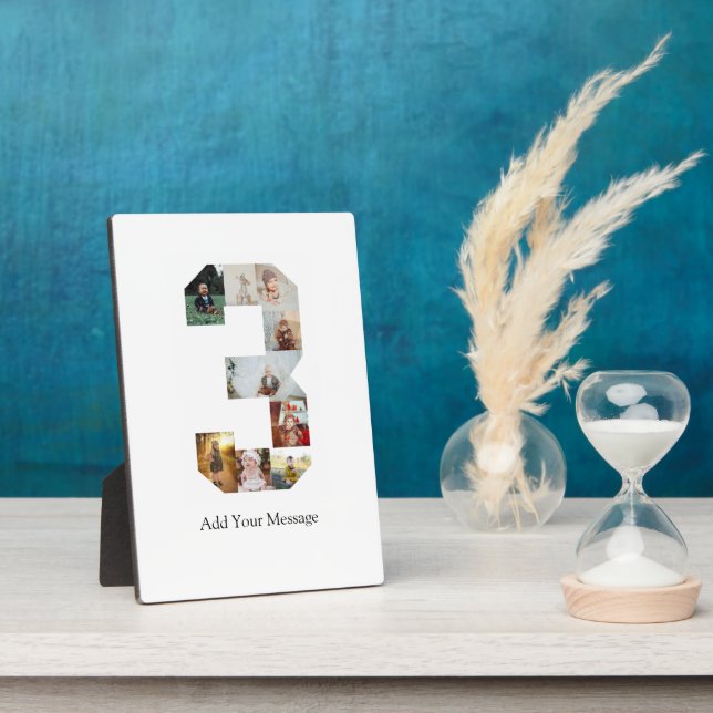 Plaque Photo Collage photo noir et blanc numéro 3 (Côté)