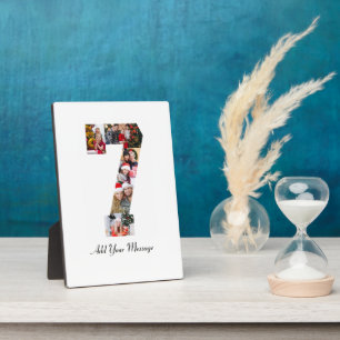 Plaque Photo Collage photo noir et blanc numéro 7