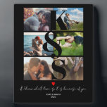 Plaque Photo Collage photo personnalisé Couples Cadeaux initial<br><div class="desc">Collage photo personnalisé Couples Cadeaux initial</div>