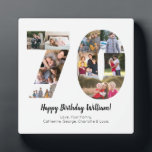 Plaque Photo Collage photo personnalisé élégant numéro 70<br><div class="desc">Affichez vos photos préférées dans un collage en forme de numéro ! C'est un cadeau d'anniversaire ou de mariage idéal pour un être cher.
Photographie © Storytree Studios,  Stanford,  CA</div>