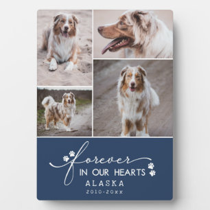 Plaque Photo Collage photo pour animaux de compagnie Navy Forev