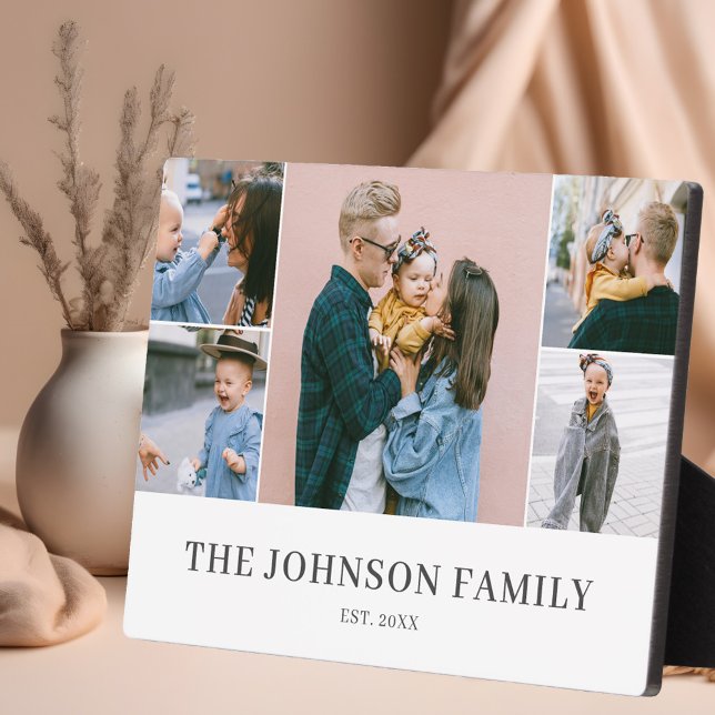 Plaque Photo Collage photo simple moderne (Créateur téléchargé)