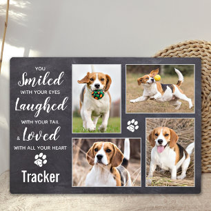Plaque Photo Collage photo souvenir rustique pour animaux de co