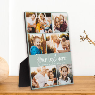 Plaque Photo Collage photo texte personnalisé Conservation vert