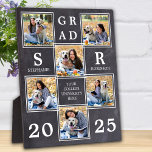 Plaque Photo Collage photo unique de Rustic Graduation<br><div class="desc">Célébrez votre diplômé et offrez un cadeau personnalisé avec cette plaque de graduation de collage photo personnalisée. Cette plaque de collage photo unique est un souvenir précieux. Customisez avec 6 de vos photos préférées d'études supérieures ou collégiales, et personnalisez avec l'année de diplôme, le nom monogrammé, le lycée ou collège....</div>