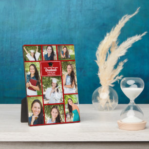 Plaque Photo Collage Red Graduate Custom 2023 Graduation Photo