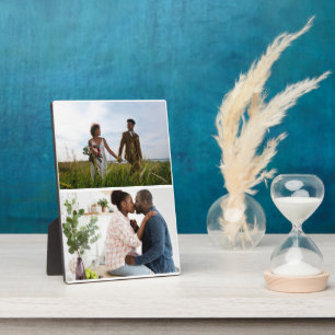 Plaque Photo Collage simple de 2 photos