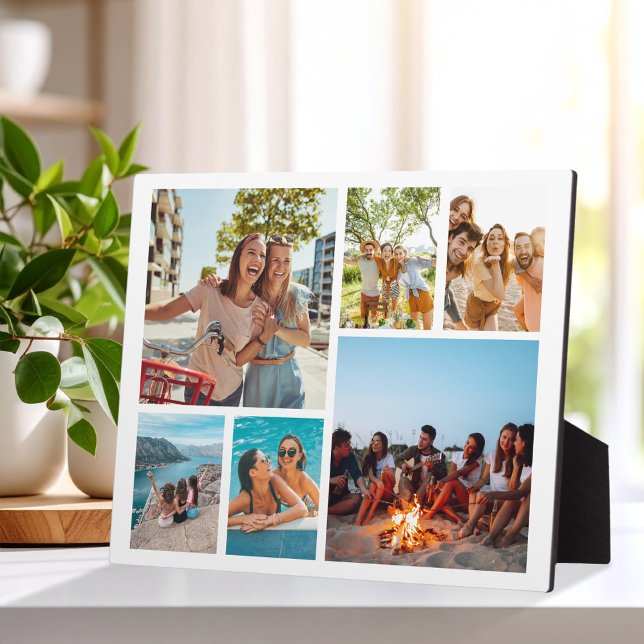 Plaque Photo Collage simple de 6 photos (Créateur téléchargé)