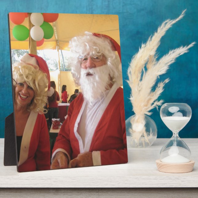 Plaque Photo Collection Père Noël élégante. (Côté)
