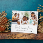 Plaque Photo Collection photo moderne Best Papa Ever Fête des p<br><div class="desc">Design moderne et élégant imprimé Ajouter votre propre meilleur papa Ever Fête des pères Photo Collage Plaque qui peut être customisé avec votre texte. Découvrez le magasin Graphic Art Design pour d'autres produits qui correspondent à ce design !</div>