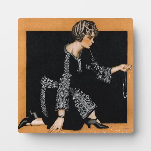 Plaque Photo Collier de perle cassé (Devant)