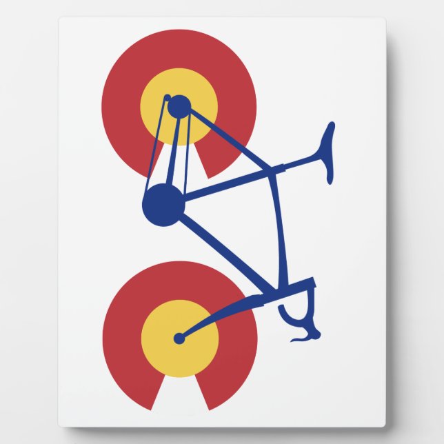 Plaque Photo Colorado Flag Bicycle (Devant)