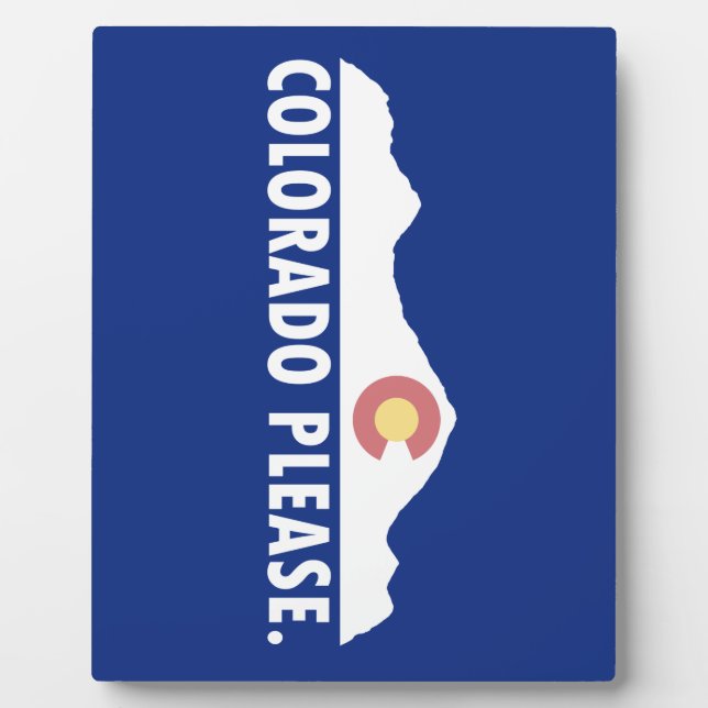 Plaque Photo Colorado please (Devant)