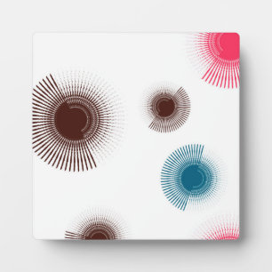 Plaque Photo Colorful, cool, trend urban brush strokes circles