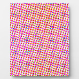 Plaque Photo Colorful Squares