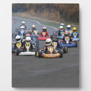 Plaque Photo Comer cadet aller karting kart course