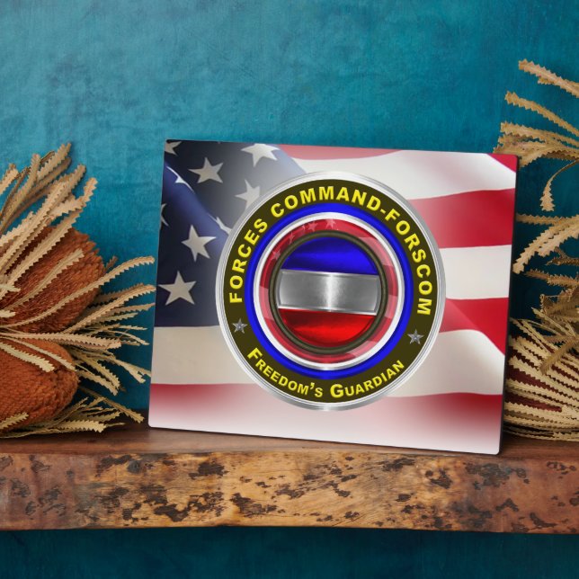 Plaque Photo Commandement des forces FORSCOM (Côté)