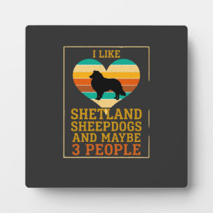 Plaque Photo Comme les Shetland Sheepdogs, peut-être que les ge