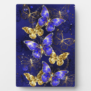 Plaque Photo Composition avec papillons Sapphire