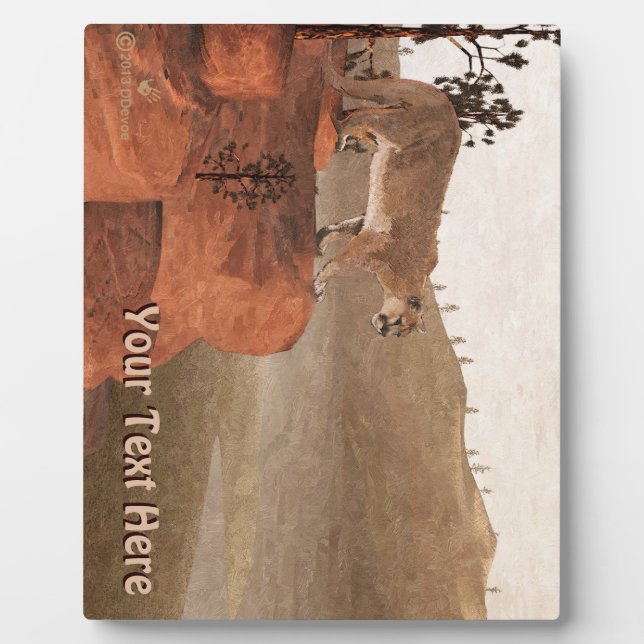 Plaque Photo Concentration - Cougar (Devant)