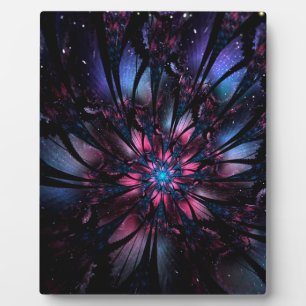 Plaque Photo Conception Abstraite des fleurs fractales.