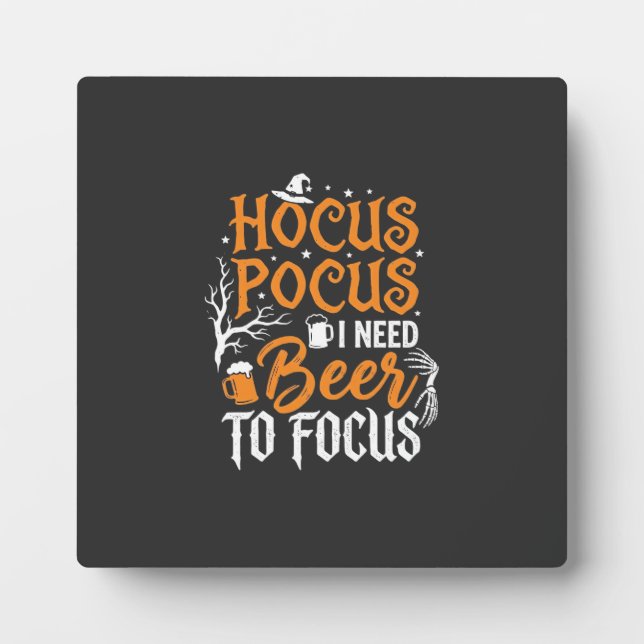 Plaque Photo Conception de bière Hocus Pocus Halloween_1 (Devant)