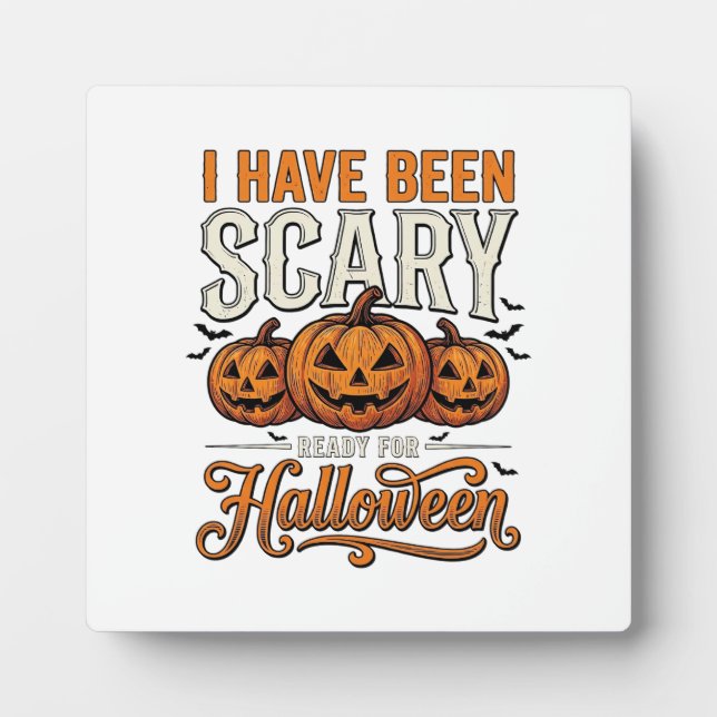 Plaque Photo Conception de chemise de citrouille d'Halloween ef (Devant)