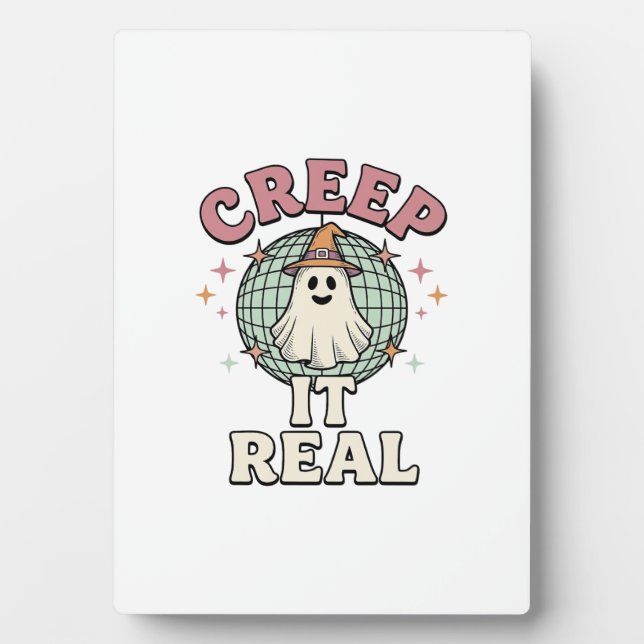 Plaque Photo Conception de chemise Halloween Ghost Disco Creep  (Devant)