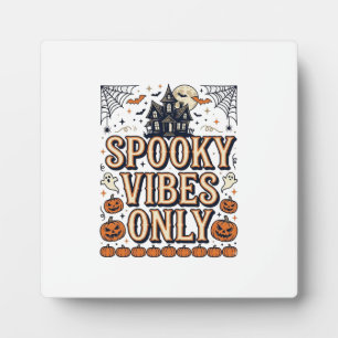 Plaque Photo Conception de chemise Halloween vintage Spooky Vib