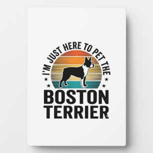 Plaque Photo Conception de chemise pour amateur de chien Boston
