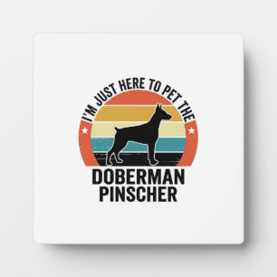 Plaque Photo Conception de chemise pour amateur de chien Doberm