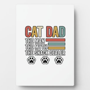 Plaque Photo Conception de chemise pour papa de chat vintage dr