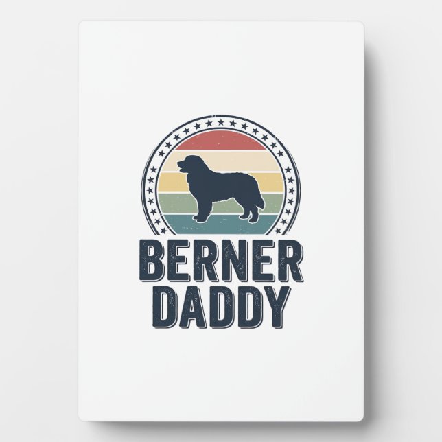 Plaque Photo Conception de chemise vectorielle Berner Daddy Vin (Devant)