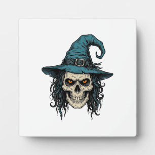 Plaque Photo Conception de chemise vectorielle Halloween Crâne 