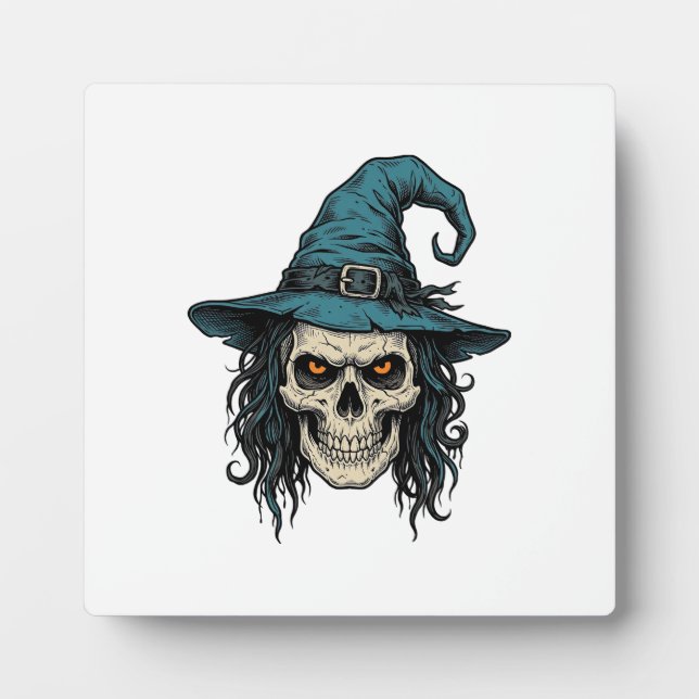 Plaque Photo Conception de chemise vectorielle Halloween Crâne  (Devant)