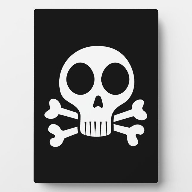 Plaque Photo Conception de crâne de pirate (Devant)