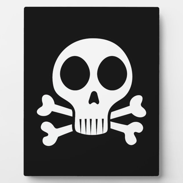 Plaque Photo Conception de crâne de pirate (Devant)