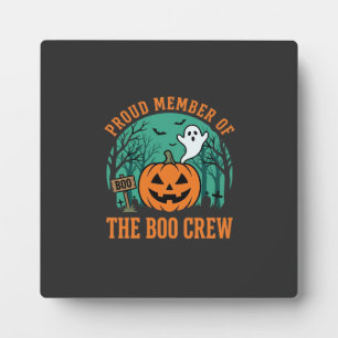 Plaque Photo Conception de fantôme de citrouille de Halloween B