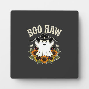 Plaque Photo Conception de fantôme Halloween occidental Boo Haw