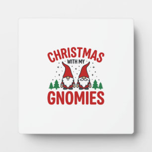 Plaque Photo Conception de gnome de vacances de Gnomies de Noël