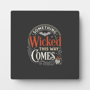 Plaque Photo Conception de Halloween Wicked This Way Comes_1