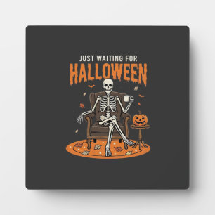Plaque Photo Conception de squelette juste pour Halloween_1